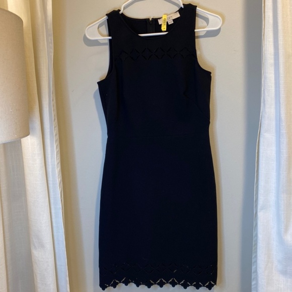Ann Taylor Black little dress with cutouts 00